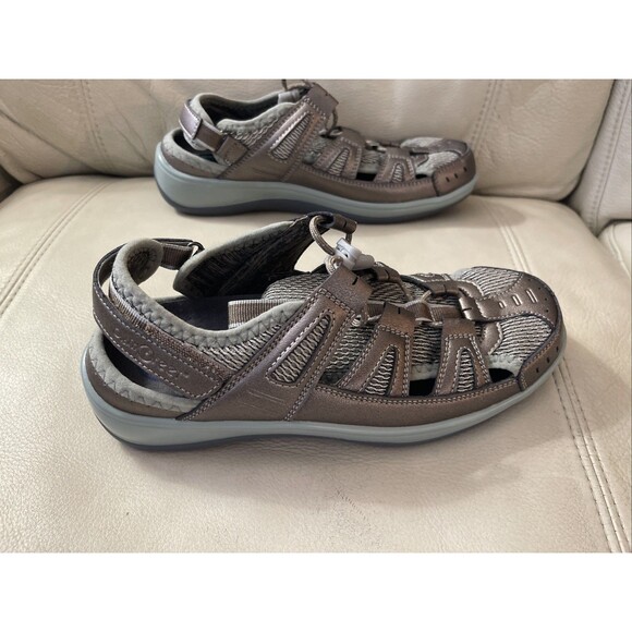 Orthofeet 997 Verona Sandals Women's 7.5 B B Medium Comfort Fisherman Closed Toe - Picture 6 of 11